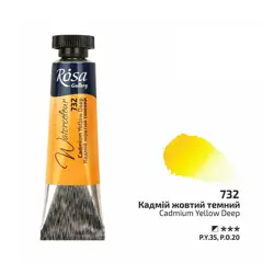 Akvarelové barvy Rosa 10 ml 732 cadmium yellow deep